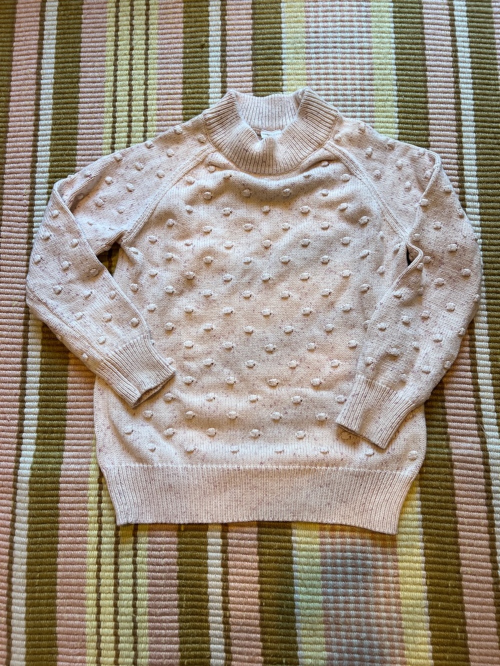 Jamie Kay Girls Pink Mock Neck Sweater